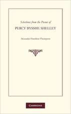 Selections from the Poems of Percy Bysshe Shelley