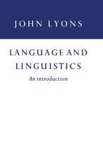 Language and Linguistics