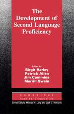 The Development of Second Language Proficiency