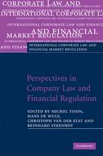 Perspectives in Company Law and Financial Regulation