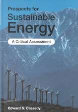 Prospects for Sustainable Energy