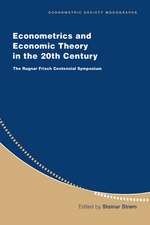 Econometrics and Economic Theory in the 20th Century: The Ragnar Frisch Centennial Symposium