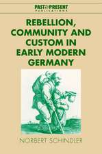 Rebellion, Community and Custom in Early Modern Germany