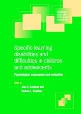 Specific Learning Disabilities and Difficulties in Children and Adolescents