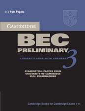 Cambridge BEC Preliminary 3 Student's Book with Answers