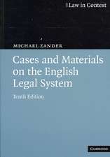 Cases and Materials on the English Legal System