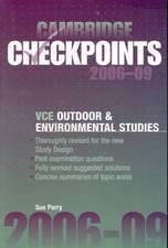 Cambridge Checkpoints VCE Outdoor and Environmental Studies 2006-11