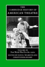 The Cambridge History of American Theatre