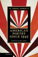 The Cambridge Companion to American Poetry since 1945