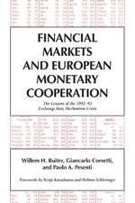 Financial Markets and European Monetary Cooperation