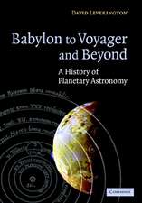 Babylon to Voyager and Beyond: A History of Planetary Astronomy