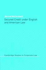 Secured Credit under English and American Law