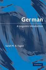 German: A Linguistic Introduction