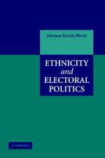 Ethnicity and Electoral Politics