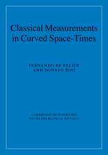 Classical Measurements in Curved Space-Times