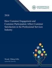 How Customer Engagement and Customer Participation Affect Customer Satisfaction in the Professional Services Industry