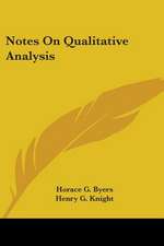 Notes On Qualitative Analysis