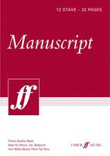 32-page A4 Manuscript Book, 12-stave