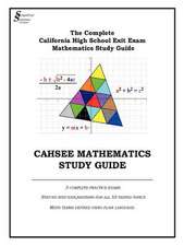 Cahsee Mathematics Study Guide