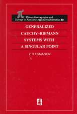 Generalized Cauchy-Riemann Systems with a Singular Point