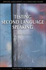 Testing Second Language Speaking