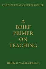 A Brief Primer on Teaching