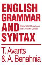 English Grammar and Syntax