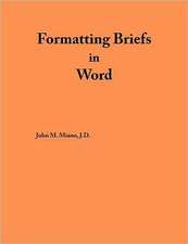 Formatting Briefs in Word