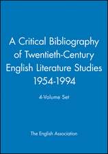 Critical Bibliography of Twentieth–Century Literature Studies 4V Set