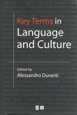 Key Terms in Language & Culture