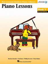 Piano Lessons Book 3 - Hal Leonard Student Piano Library Book/Online Audio [With CD (Audio)]