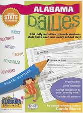 Alabama Dailies: 180 Daily Activities to Teach Students State Facts Each and Every Day!