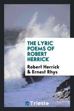 The Lyric Poems of Robert Herrick