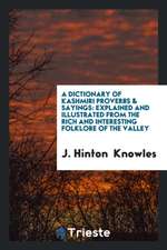 A Dictionary of Kashmiri Proverbs, Explained by J.H. Knowles