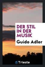 Der Stil in Der Musik