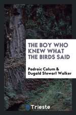 The Boy Who Knew What the Birds Said