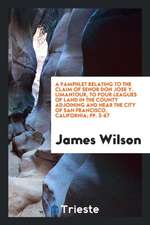 A Pamphlet Relating to the Claim of Senor Don Jose Y. Limantour, to Four Leagues of Land in the County Adjoining and Near the City of San Francisco, C