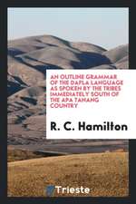 An Outline Grammar of the Dafla Language as Spoken by the Tribes Immediately South of the APA Tanang Country