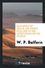 Glimpses of Jesus: Or Christ Exalted in the Affections of His People