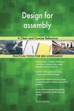 Design for assembly A Clear and Concise Reference