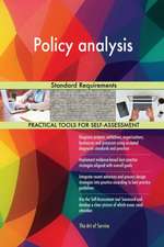 Policy analysis Standard Requirements