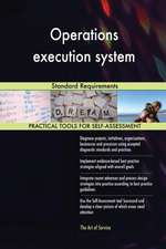 Operations execution system Standard Requirements