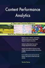 Content Performance Analytics A Clear and Concise Reference