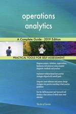 operations analytics A Complete Guide - 2019 Edition