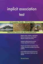 implicit association test A Complete Guide - 2019 Edition