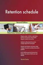 Retention schedule Second Edition