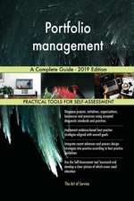 Portfolio management A Complete Guide - 2019 Edition