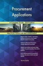 Procurement Applications A Complete Guide - 2019 Edition