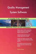 Quality Management System Software A Complete Guide - 2019 Edition