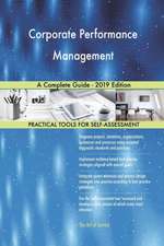 Corporate Performance Management A Complete Guide - 2019 Edition